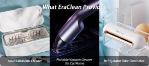 EraClean Ultrasonic Cleaner Vacuum Cleaner Odor Eliminator