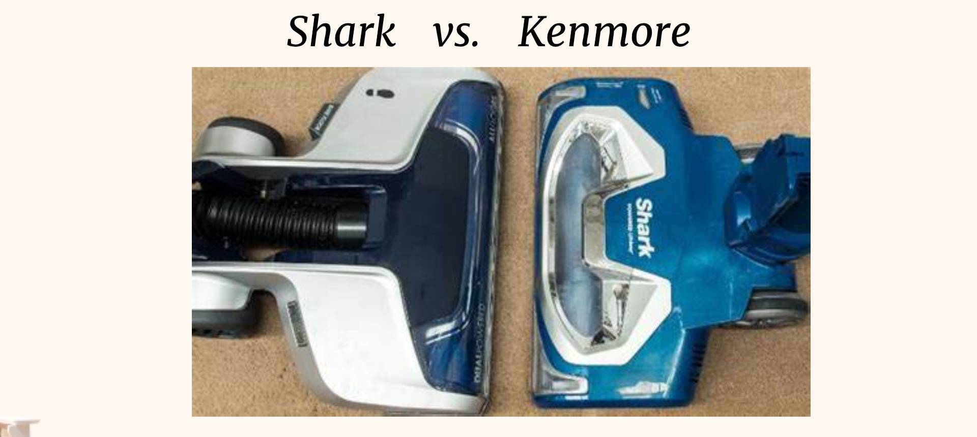 Shark vs. Kenmore